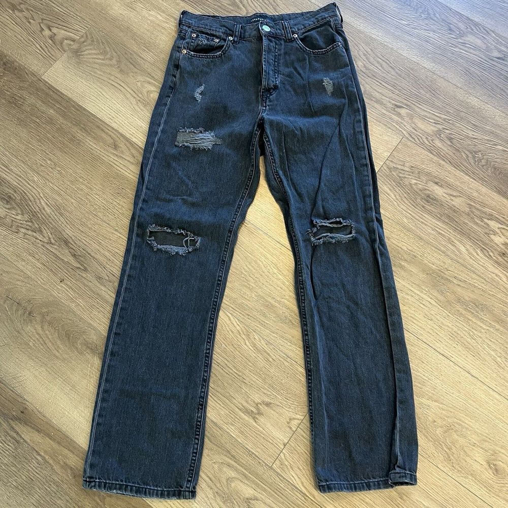 Aeropostale‎ Women's 90S Baggy Jeans Black 4R Pre-Owned - Picture 3 of 3